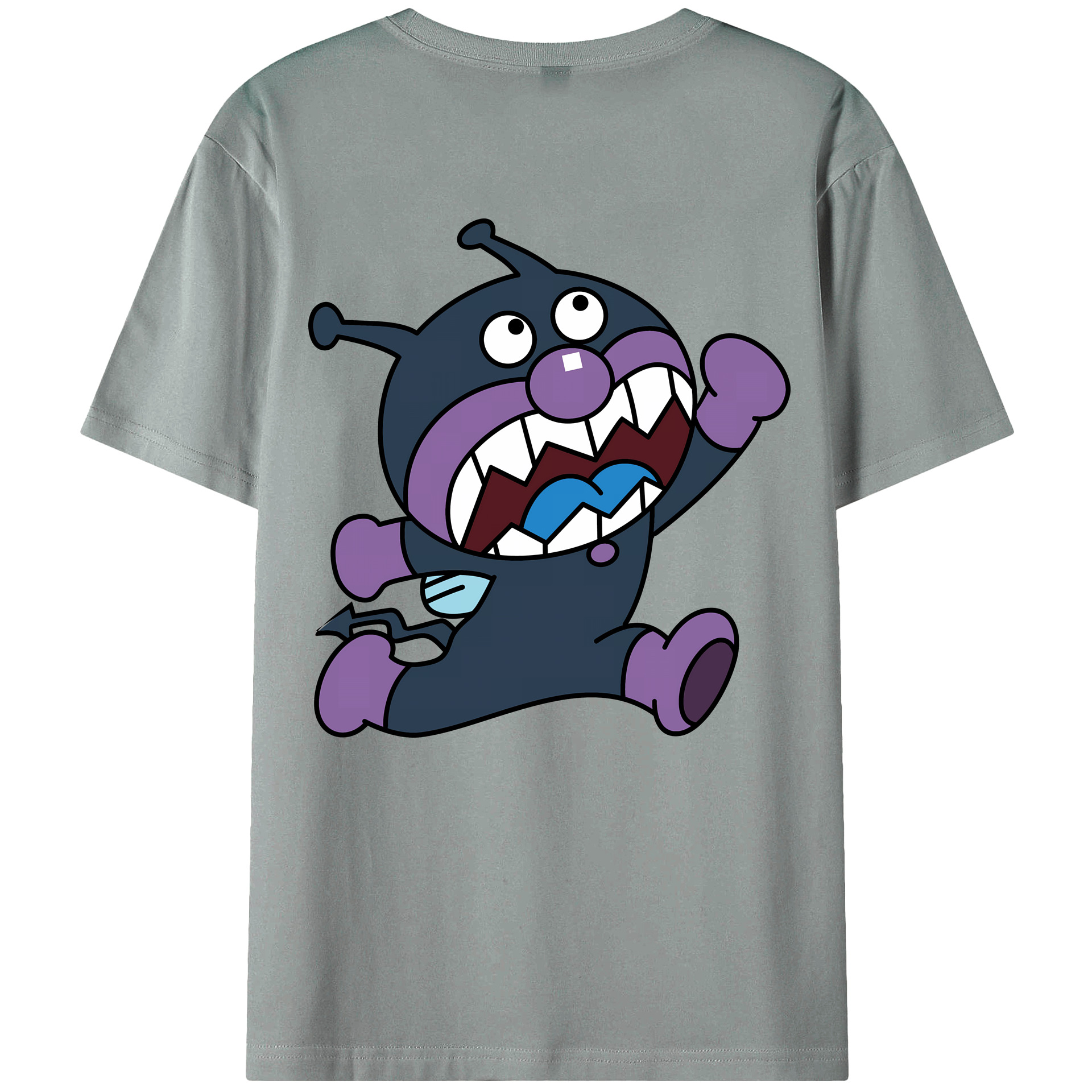 （画像用） アンパンマン Anpanman 綿100％ メンズ半袖Tシャツ（バックプリント） 通気性